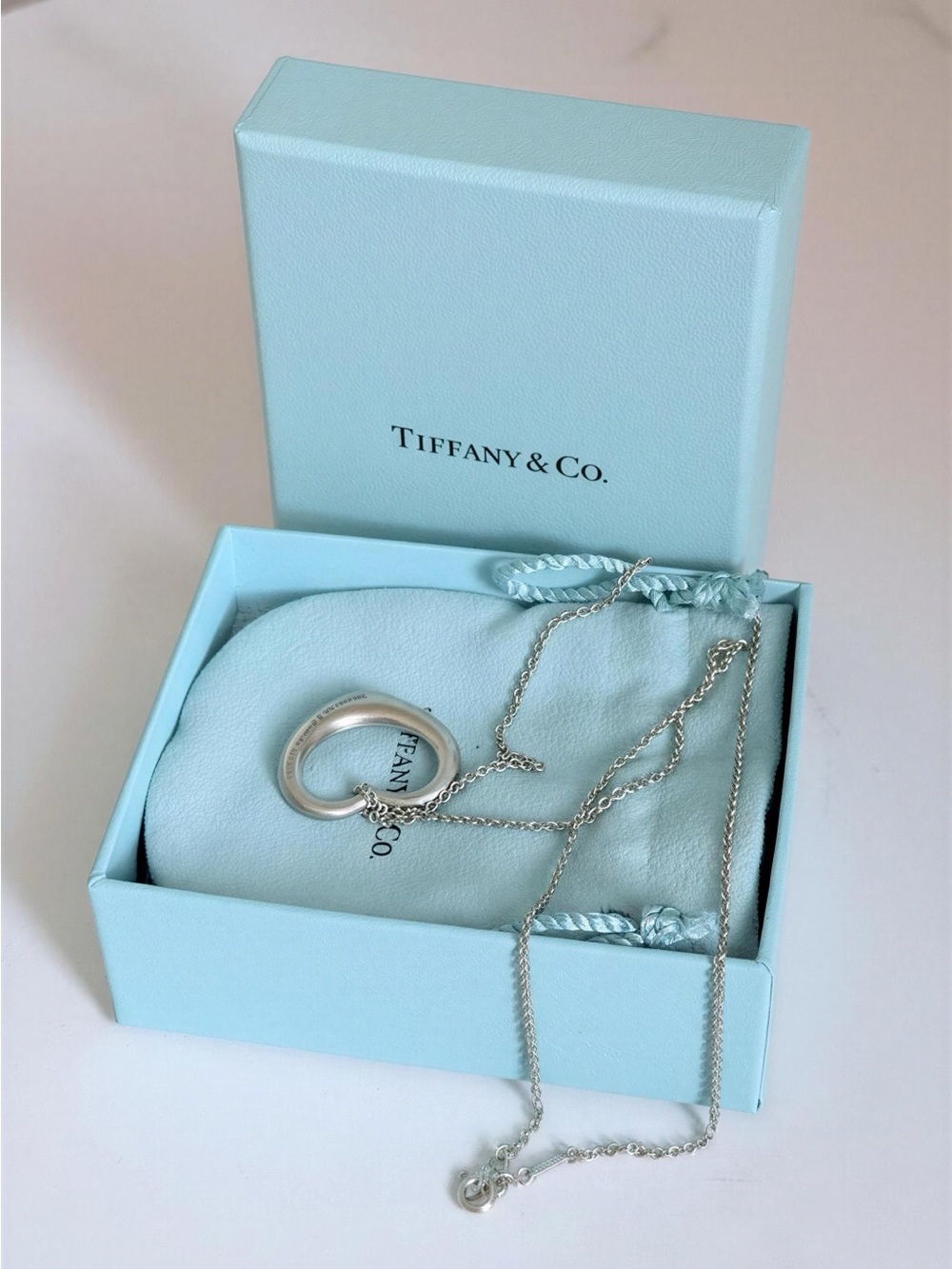 Tiffany & Co.ELSA PERETTI Open Heart Sterling Silver925/ Full inclusion - Picture 4 of 8